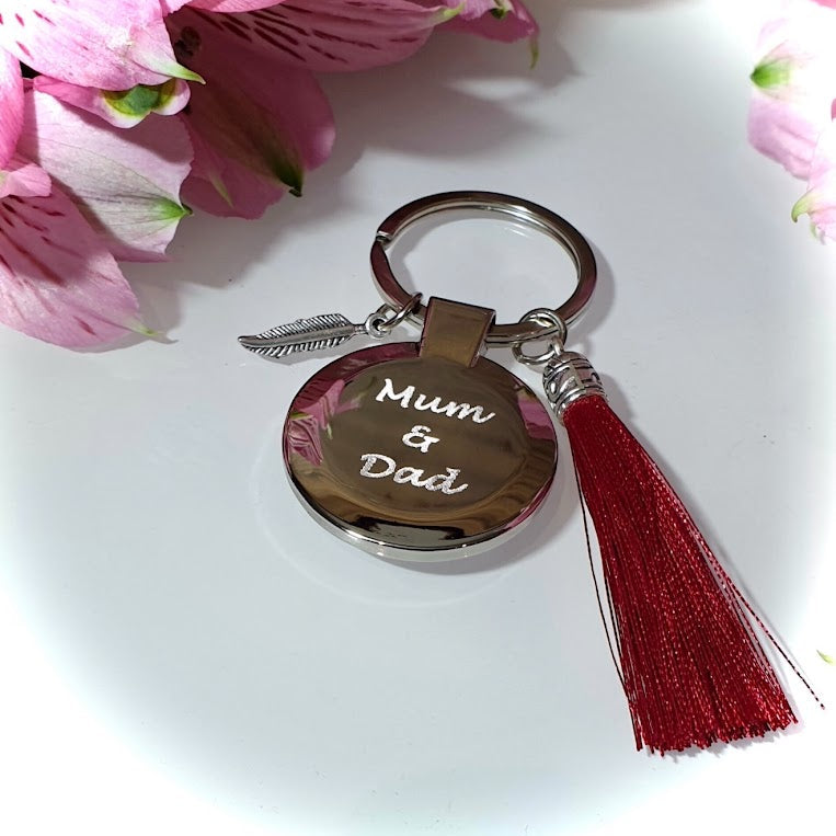 Engraved /  photo Memorial keyring