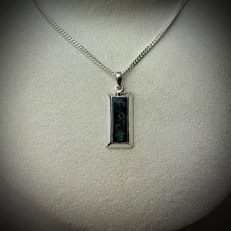 Sterling Silver Bullion Bar Memorial Pendant