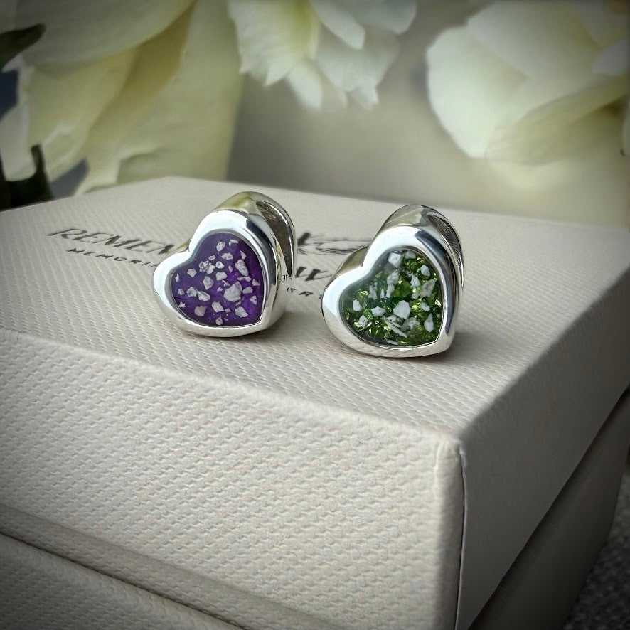 Sterling Silver Heart Bracelet Memorial Charm