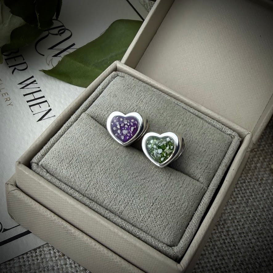 Sterling Silver Heart Bracelet Memorial Charm