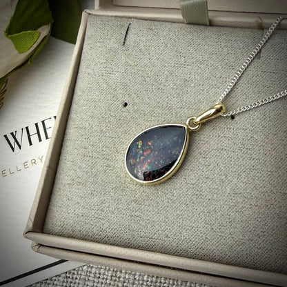 9ct Yellow Gold Teardrop Memorial Pendant