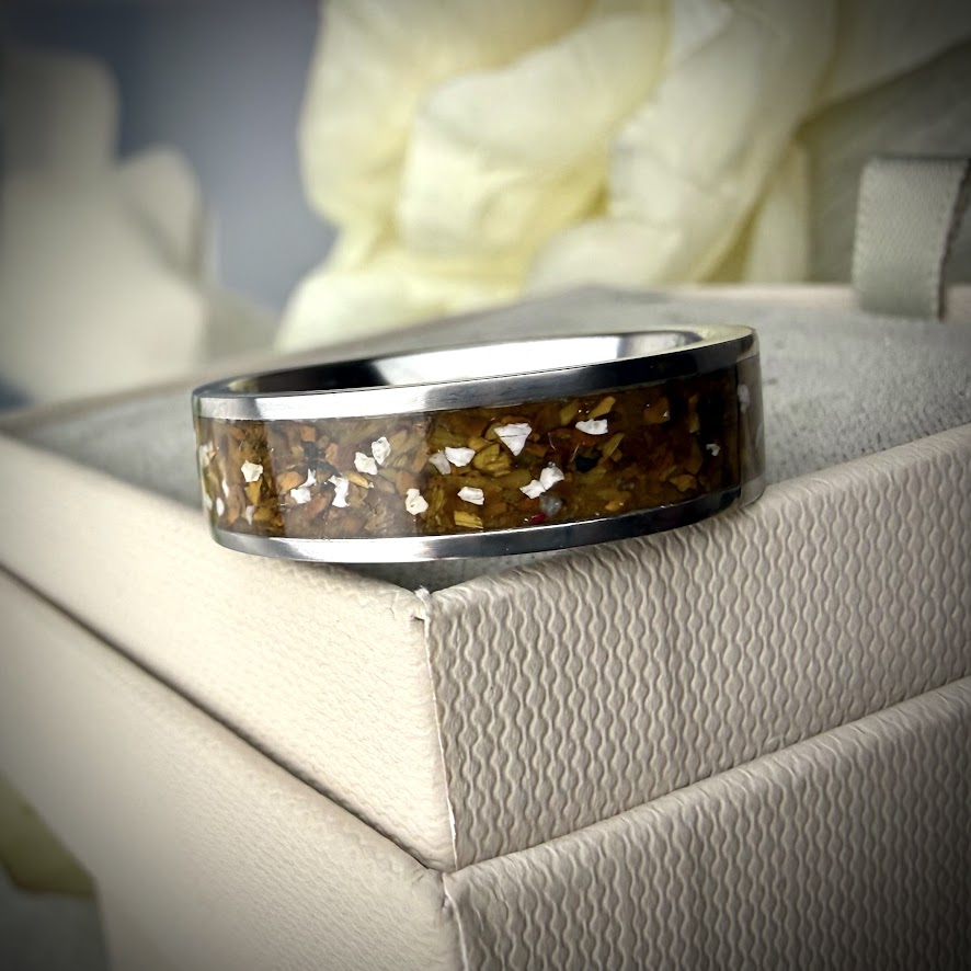 Titanium 6mm Channel Memorial Ring