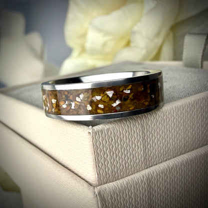 Titanium 6mm Channel Memorial Ring