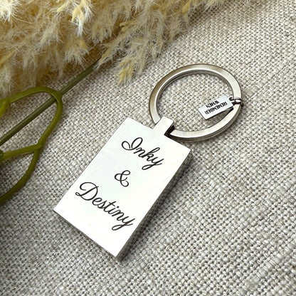 Stainless Personalised Engraved Horse Keyring