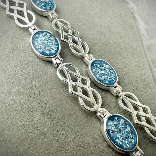 Sterling Silver Celtic Infinity Memorial Bracelet