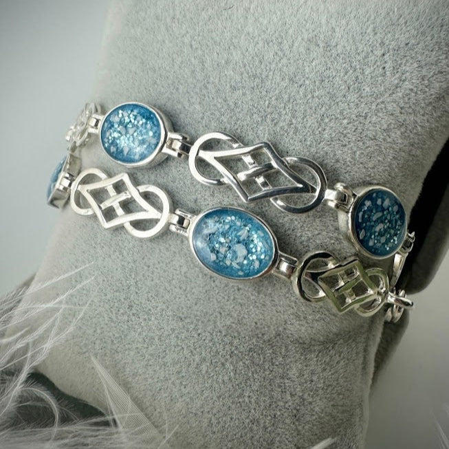 Sterling Silver Celtic Infinity Memorial Bracelet