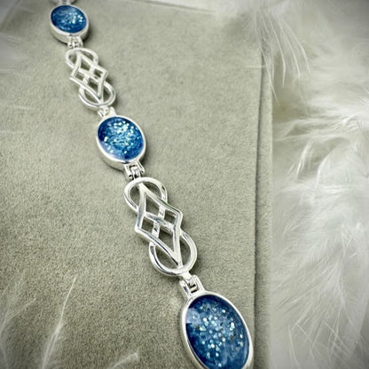 Sterling Silver Celtic Infinity Memorial Bracelet