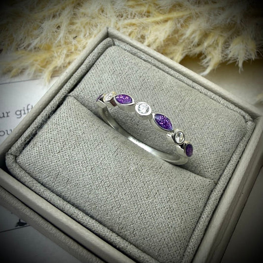Sterling Silver Eternity Memorial Ring