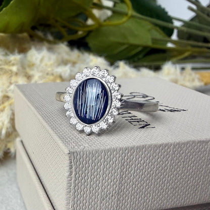 Sterling Silver Halo Memorial Ring