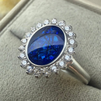 Sterling Silver Halo Memorial Ring