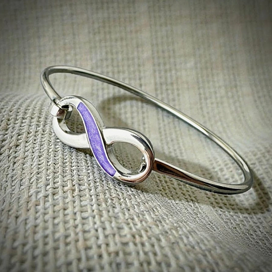 Sterling Silver Infinity Memorial Bangle