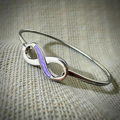 Sterling Silver Infinity Memorial Bangle