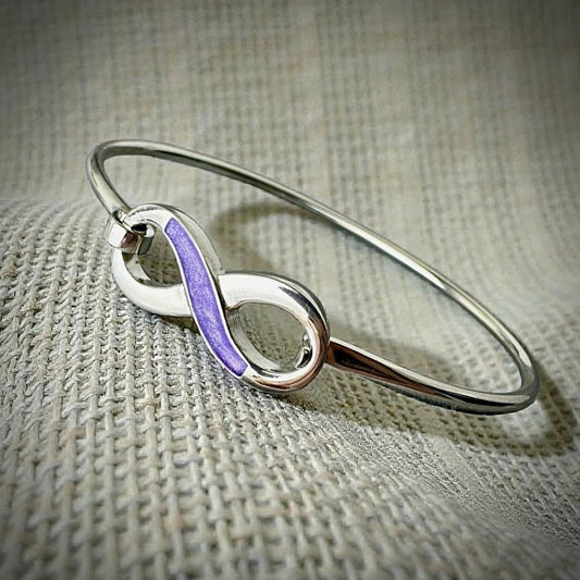 Sterling Silver Infinity Memorial Bangle