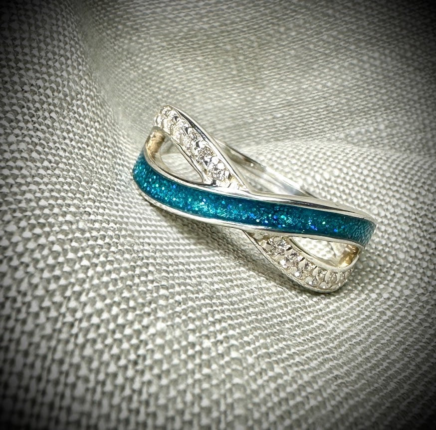 Sterling Silver Infinity Memorial Ring