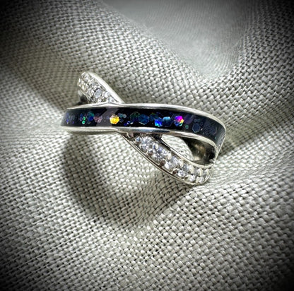 Sterling Silver Infinity Memorial Ring