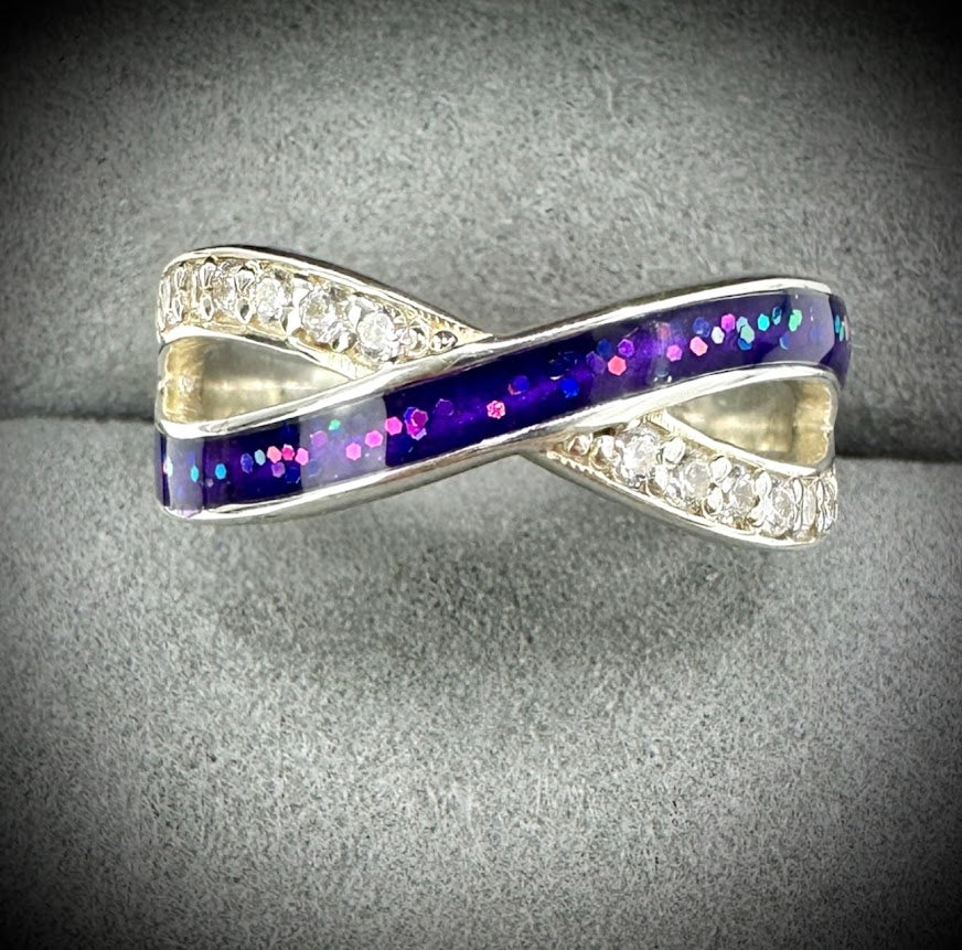 Sterling Silver Infinity Memorial Ring