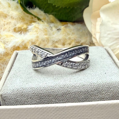 Sterling Silver Infinity Memorial Ring