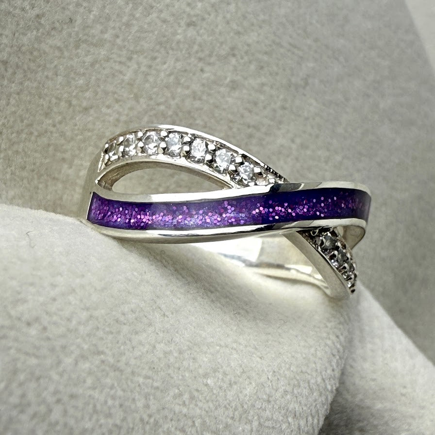 Sterling Silver Infinity Memorial Ring