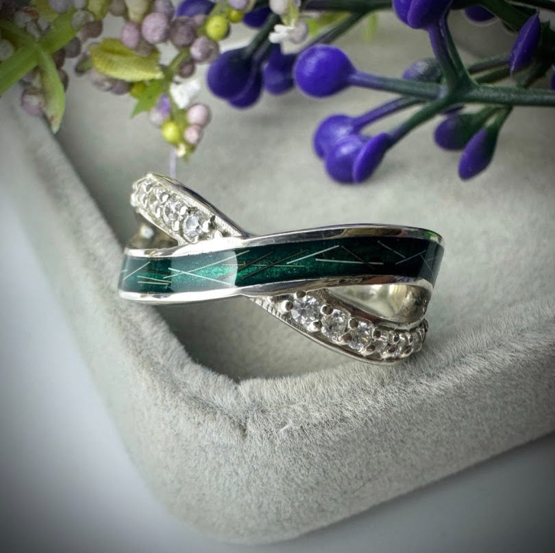 Sterling Silver Infinity Memorial Ring