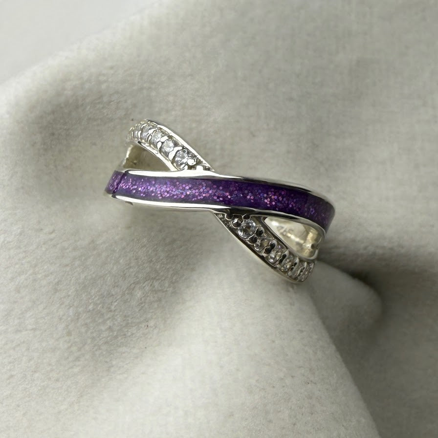 Sterling Silver Infinity Memorial Ring